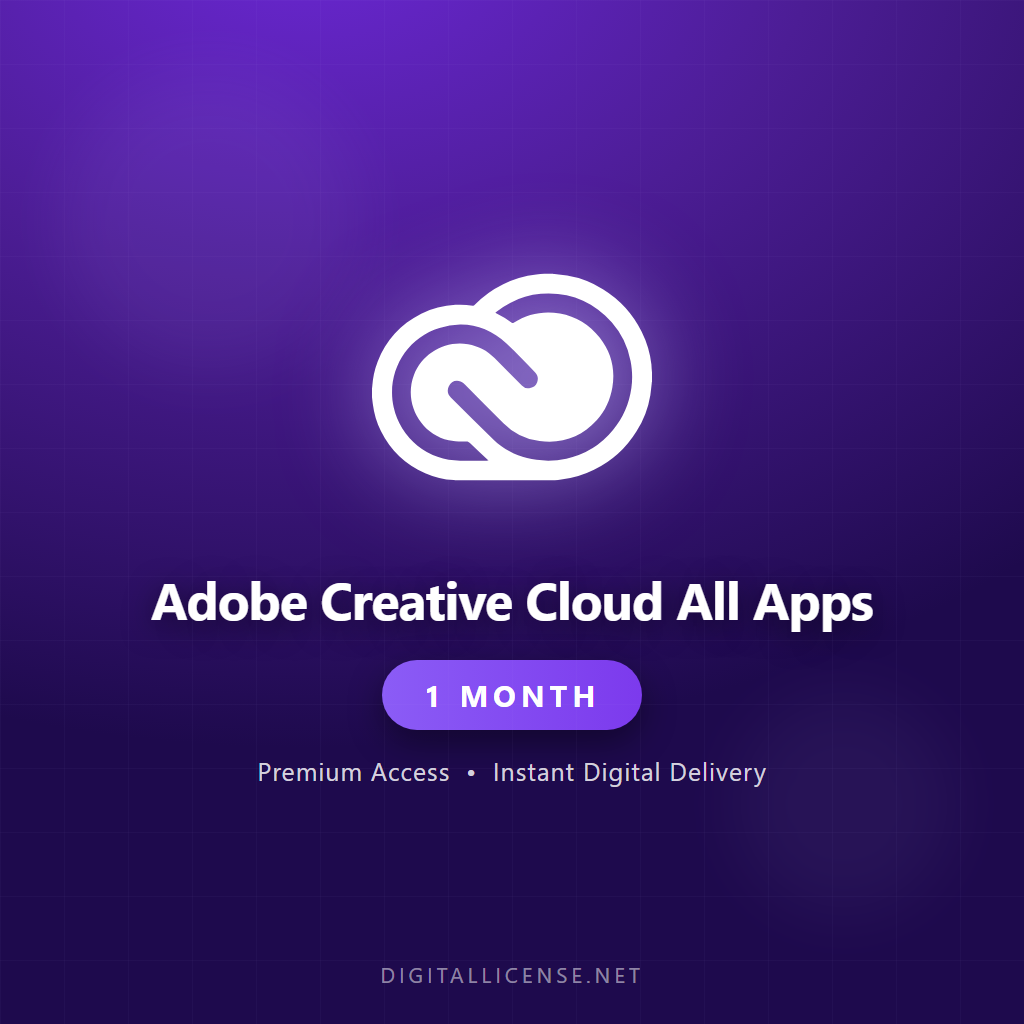 Adobe Creative Cloud All Apps – 1 Month