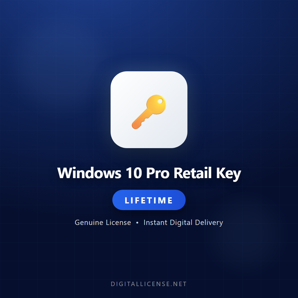 Windows 10 Pro Retail (FPP) Key