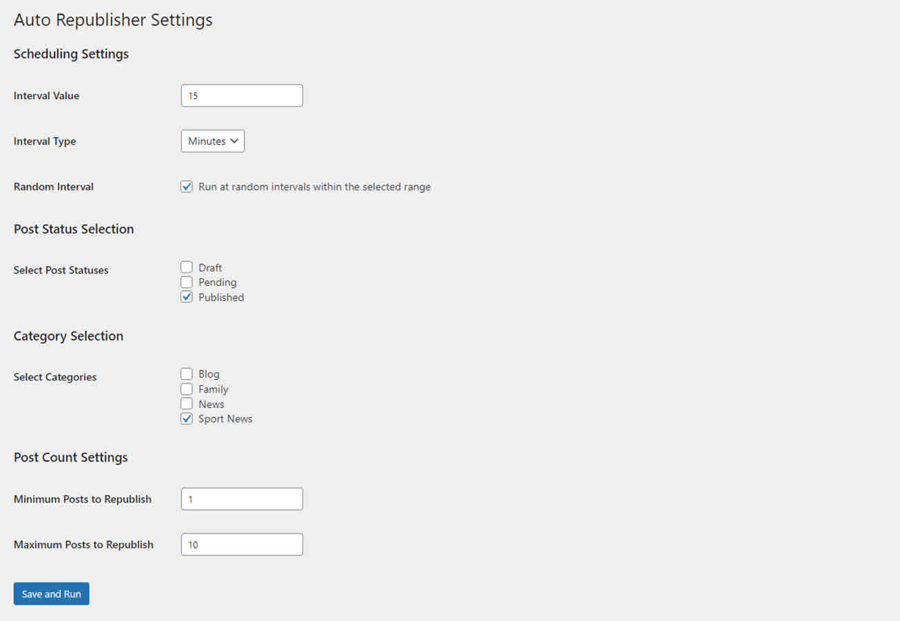 Auto Republisher – Free WordPress Plugin